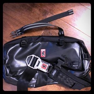 Chrome Kadet black tarpaulin.